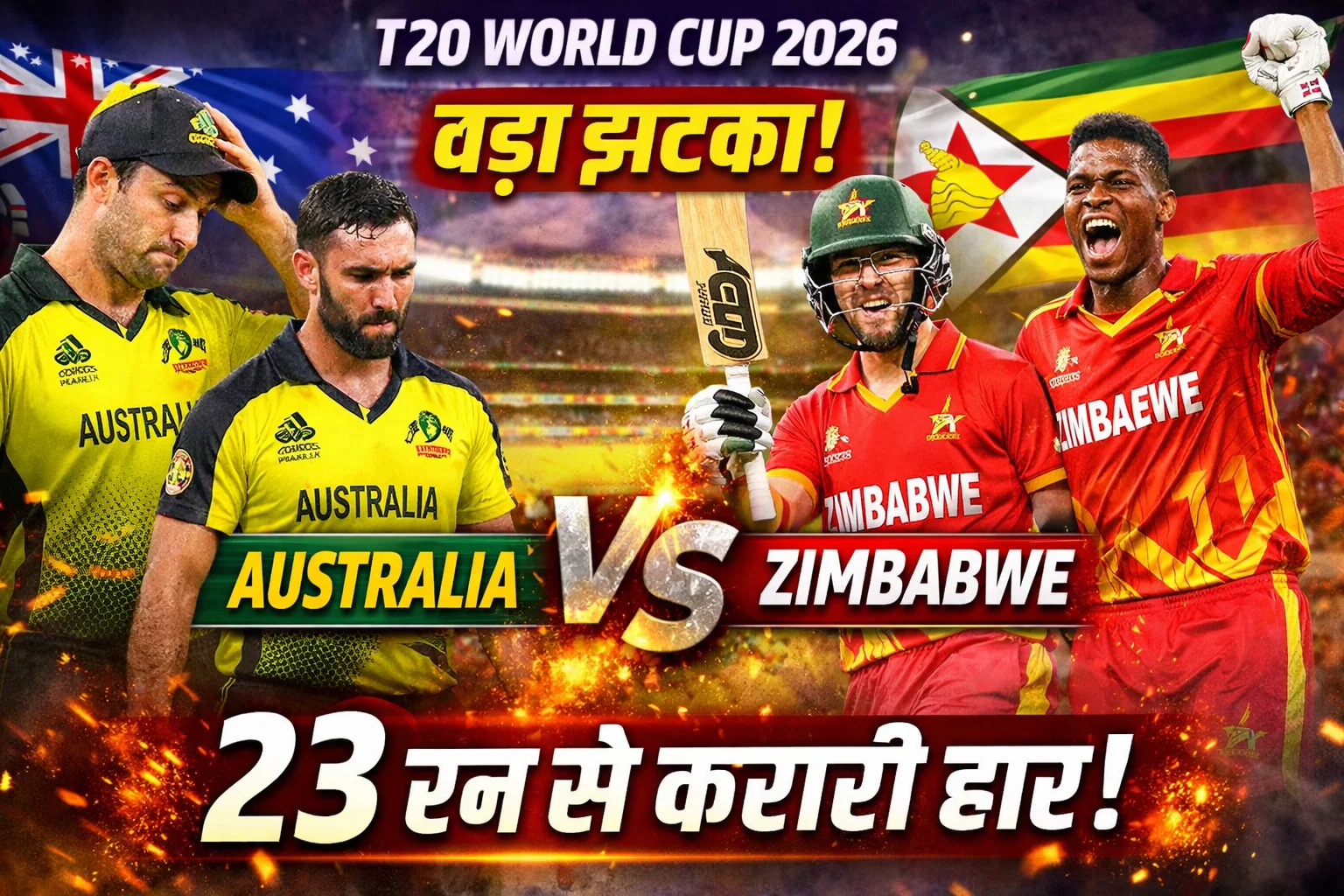 T20 World Cup 2026 ऑस्ट्रेलिया बनाम जिम्बाब्वे
